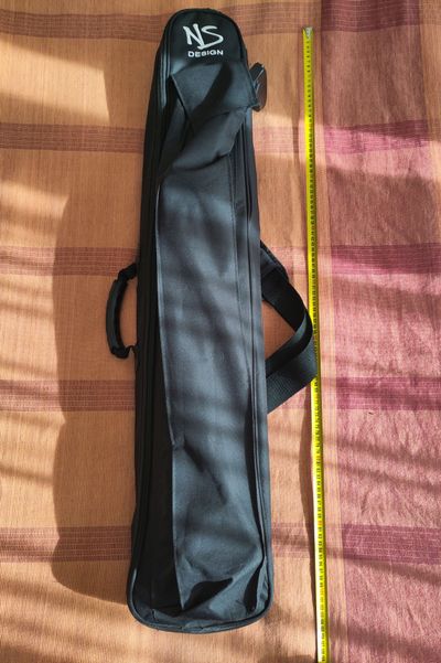 electric cello, in a very compact gig bag